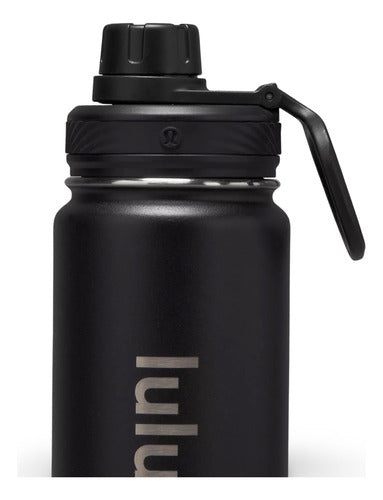 Termo Lululemon Back To Life Sport 710ml Acero Inoxidable Negro