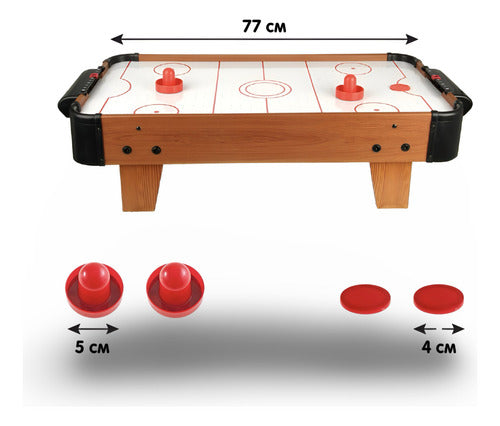Juego De Mesa Familiar Air Hockey De Aire Portátil