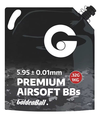 Bbs Airsoft .32 1kg Golden Ball 3125rd 6mm Premium